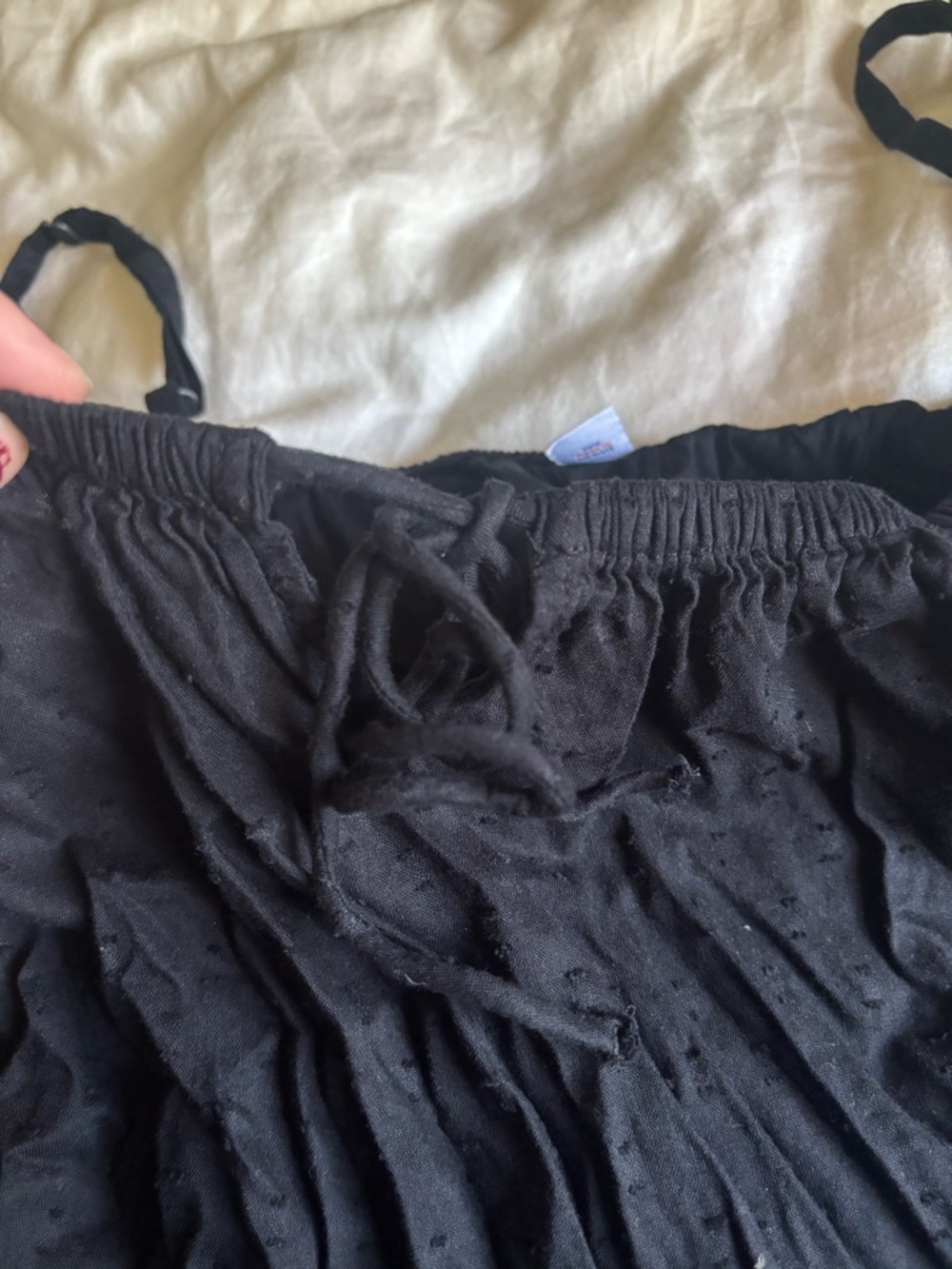 Black Textured tank top